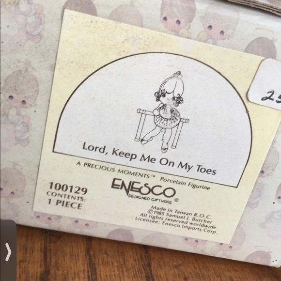 Precious Moments lord keep me on my toes porcelain figurine - Picture 3 of 3